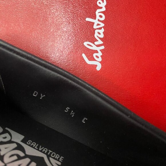 SALVATORE FERRAGAMO Rolo Chunky Leather Loafers Size 5.5 - Picture 10 of 11